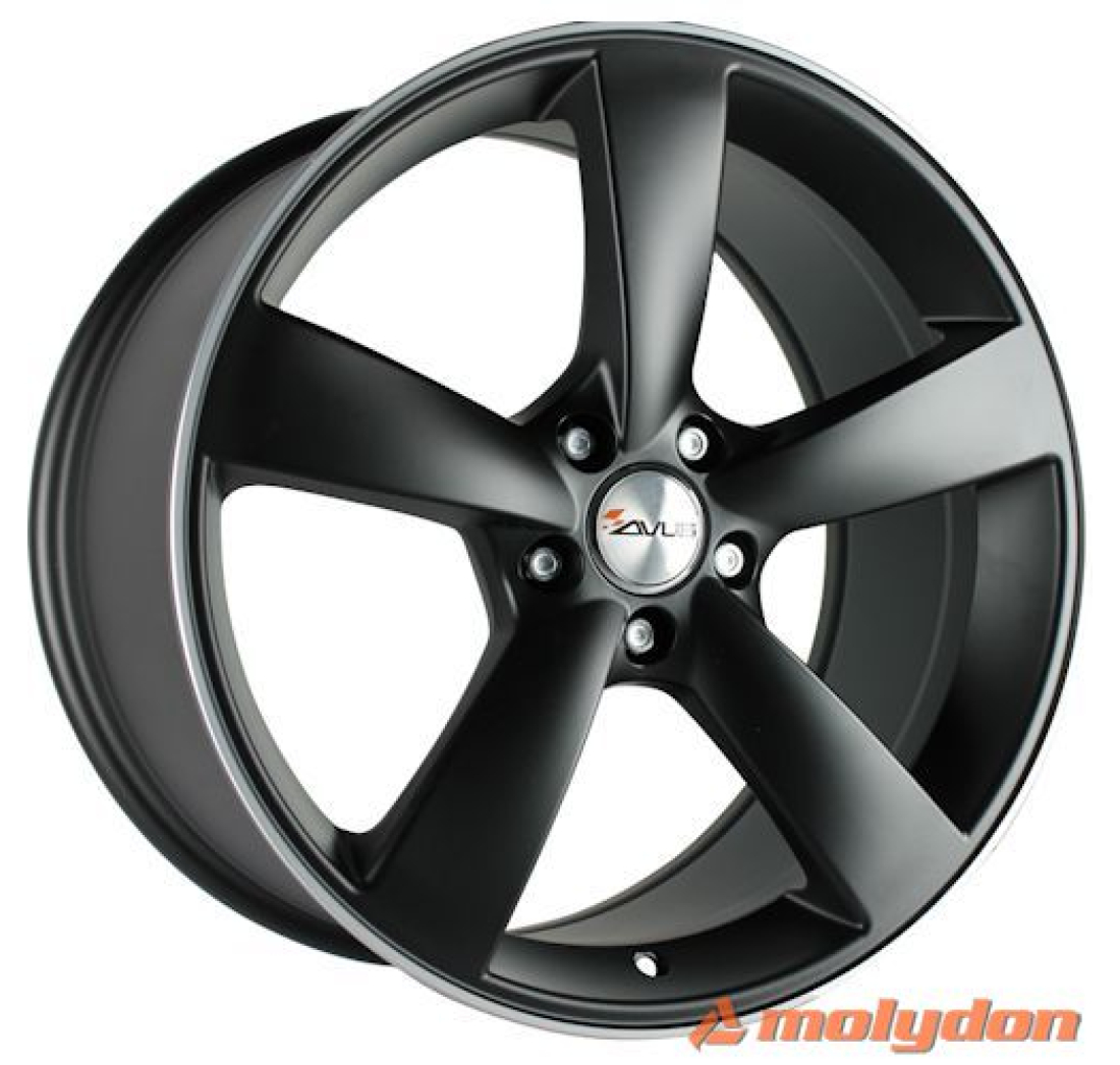 AF10 10x 21 +50 5x112 AVUS 66,45 MATT BLACK POLISHED